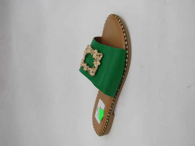 Klapki Damskie W101-2 GREEN 36-41
