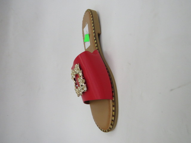 Klapki Damskie W101-2 RED 36-41 1
