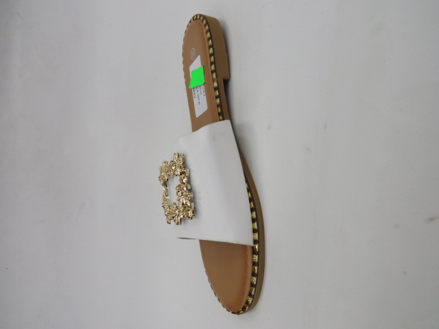 Klapki Damskie W101-2 WHITE 36-41 1