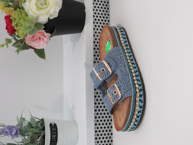 Klapki Damskie LS563 BLUE 36-41