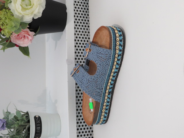 Klapki Damskie LS563 BLUE 36-41 1
