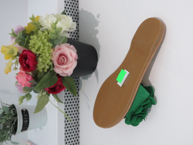 Klapki Damskie MS9058 GREEN 36-41 2
