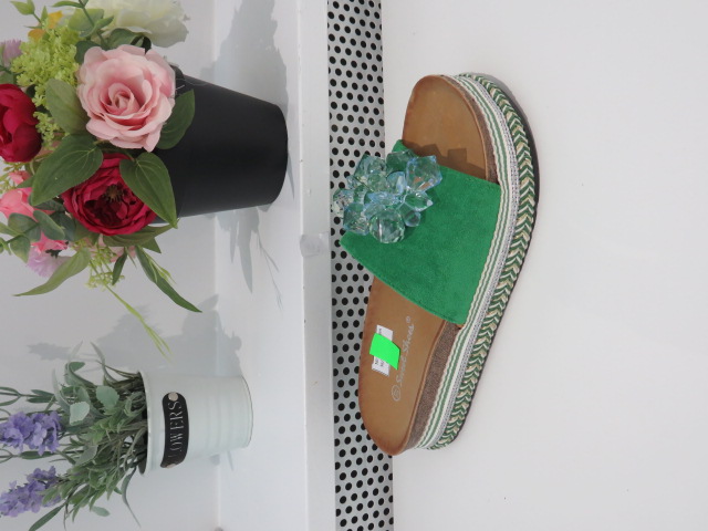 Klapki Damskie 6061-2 GREEN 36-41