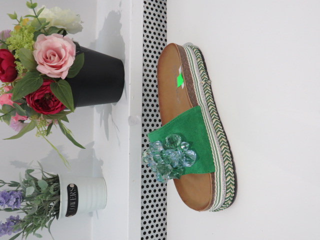 Klapki Damskie 6061-2 GREEN 36-41 1