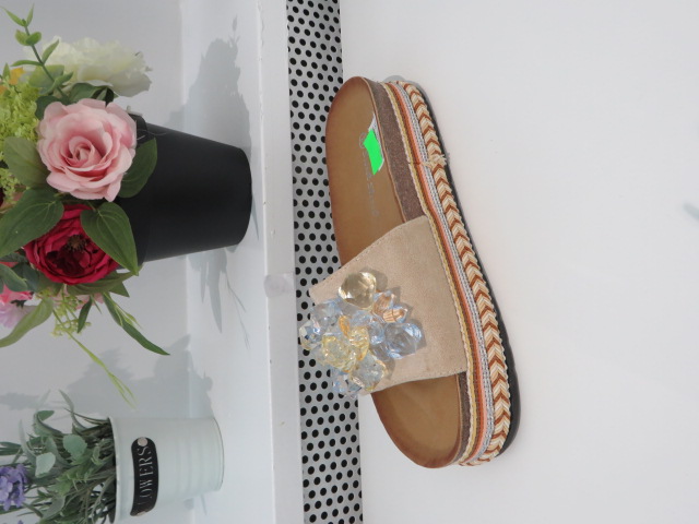 Klapki Damskie 6061-2 BEIGE 36-41 1