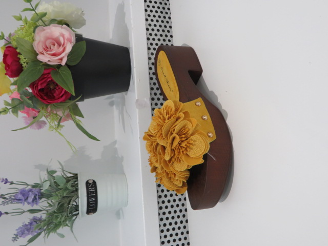 Klapki Damskie LS177 YELLOW 36-41