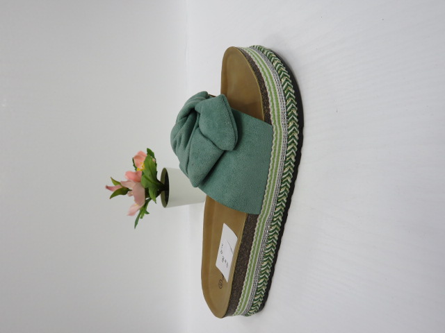 Klapki Damskie FB242 GREEN 36-41