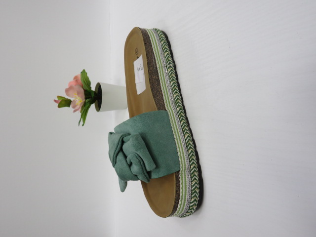 Klapki Damskie FB242 GREEN 36-41 1