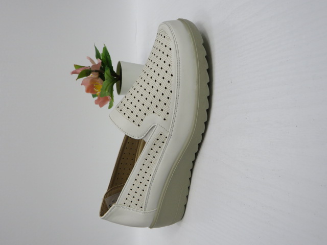 Półbuty Damskie 8613-8 WHITE 36-42