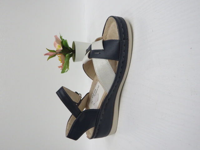 Sandały damskie 7AA2301 NAVY/SILVER 36-41 1