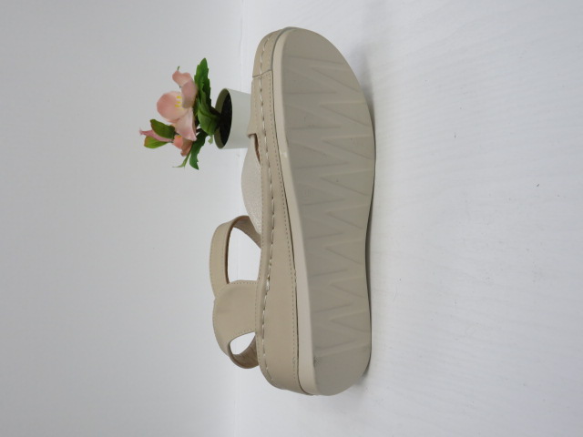 Sandały damskie 7AA2301 BEIGE/GOLD 36-41 2