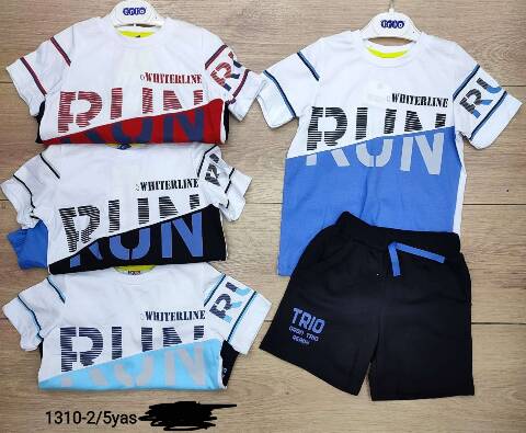 Komplet chłopięcy 1310 1 kolor 2-5 (towar tureckie)