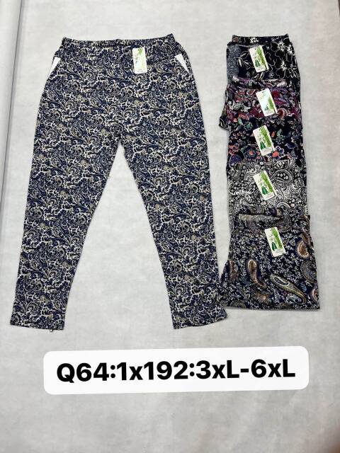Spodnie damskie Q64 Mix kolor 3XL-6XL 1