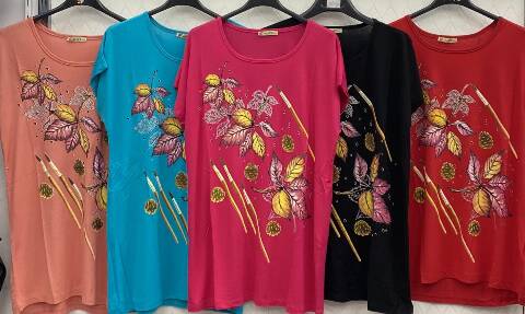 Bluzka damska 5845 Mix kolor Standard