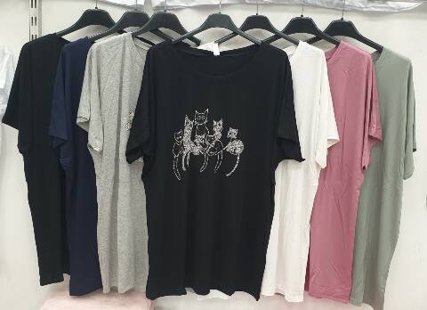 Bluzka damska 5855 Mix kolor 2XL-5XL 1