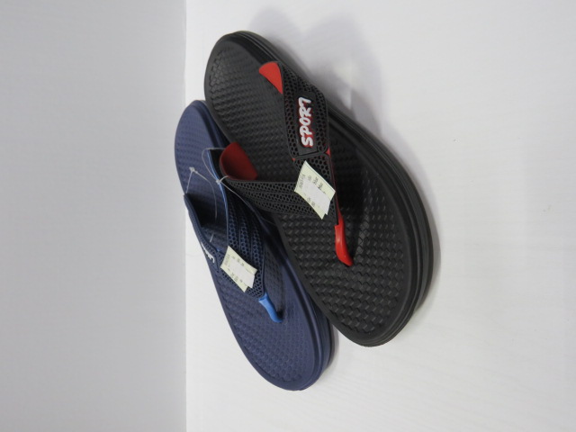Klapki Męskie A-208 GREY/BL.BLACK-BLUE/BLACK-RED/NAVY-BLUE 40-45 