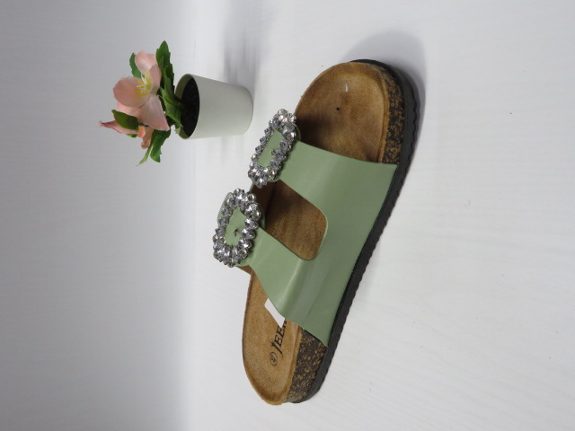 Klapki Damskie 8051 L.GREEN 36-41 1