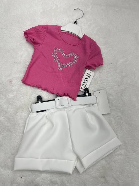 Komplet dziewczęcy 7053 1 kolor 4-14 1