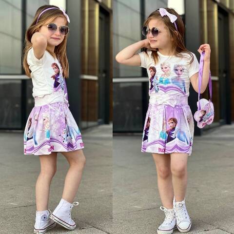 Komplet dziewczęcy 7057 1 kolor 2-8 1