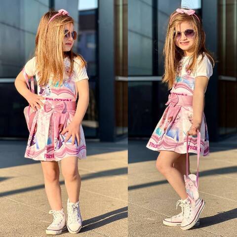 Komplet dziewczęcy 7058 1 kolor 2-8 1