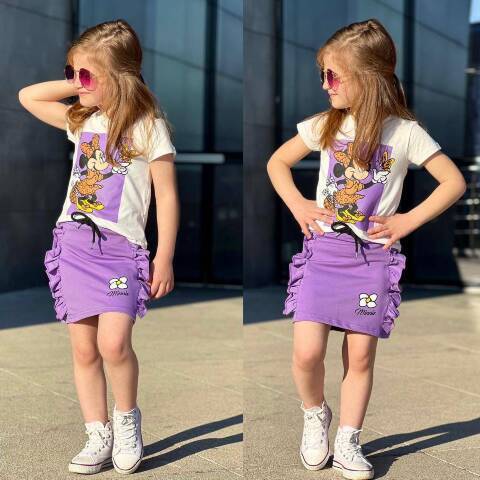 Komplet dziewczęcy 7074 1 kolor 4-10 1