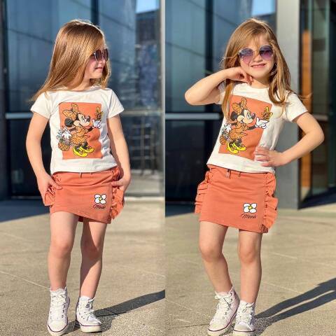 Komplet dziewczęcy 7075 1 kolor 4-10 1