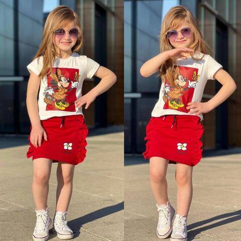 Komplet dziewczęcy 7077 kolor 4-10 1