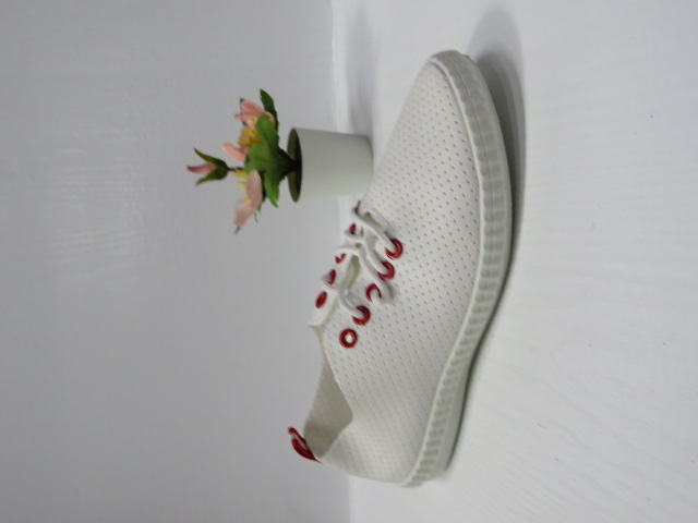 Trampki damskie 2182 WHITE/RED 36-41