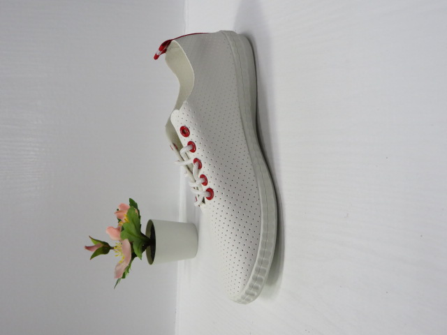 Trampki damskie 2182 WHITE/RED 36-41 1