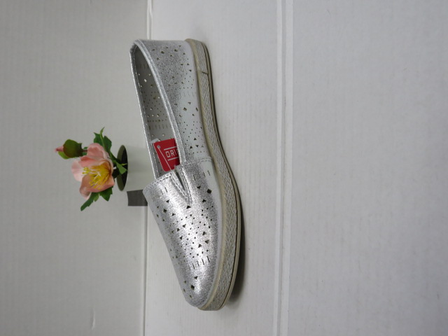 Baleriny Damskie Y39-19 SILVER 36-41 1
