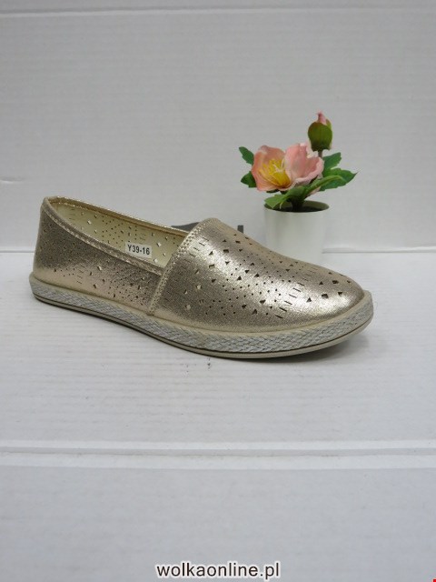 Baleriny Damskie Y39-16 GOLD 36-41