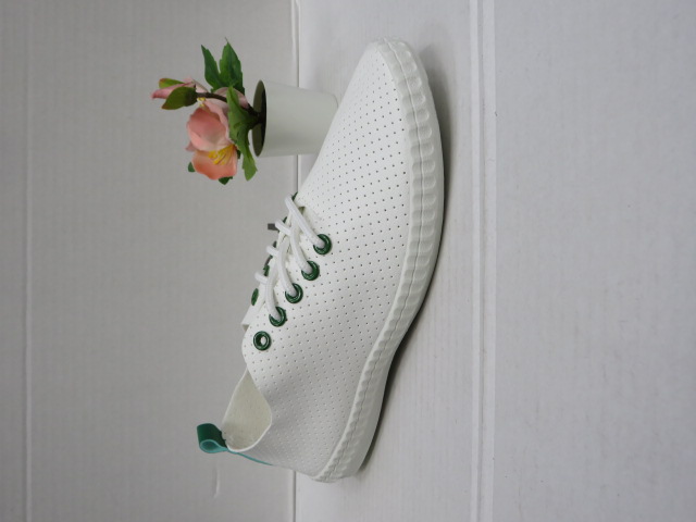 Trampki damskie EV22 WHITE/GREEN 36-41
