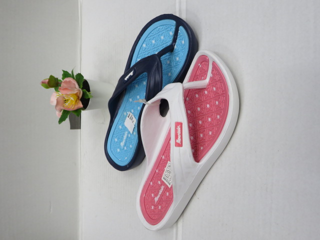 Klapki Damskie T024 BLACK/NAVY/WHITE/FUX 36-41 1