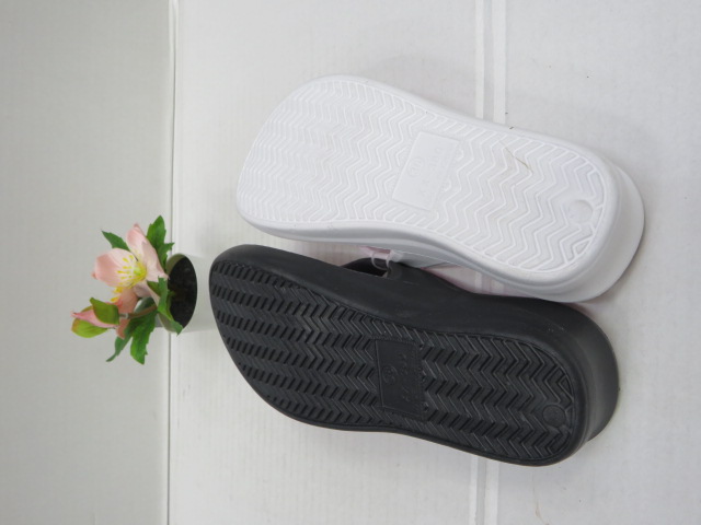 Klapki Damskie T025 BLACK/FIXI/WHITE 36-41 2