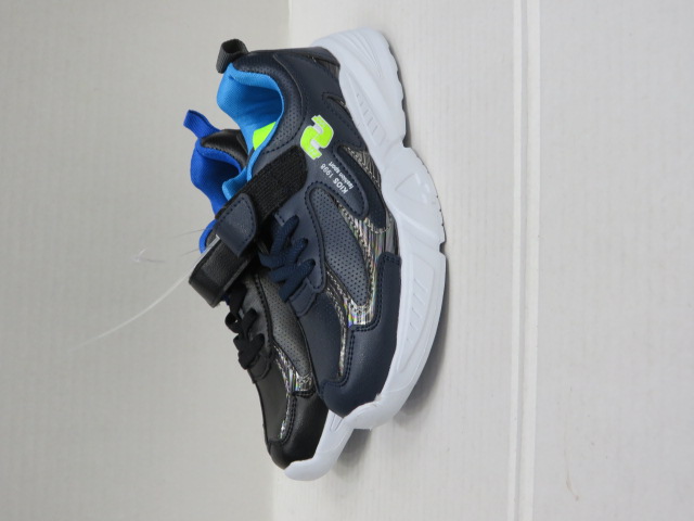 Buty Sportowe Dziecięce S809-2 BLACK/BLUE/GREY 31-36
