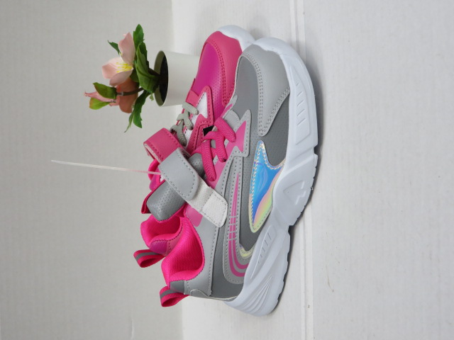 Buty Sportowe Dziecięce S807-2 FU/PINK/GREY 31-36 1