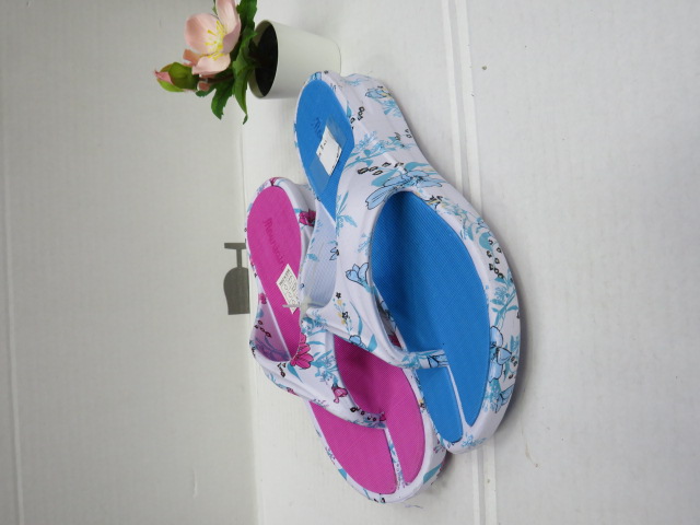 Klapki Damskie T026 SKYBLUE/FUX/PINK 36-41