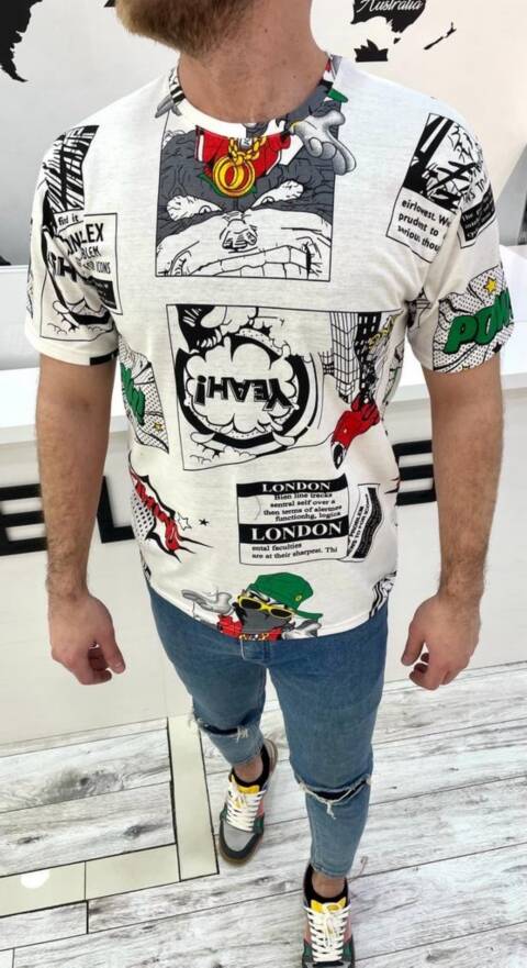 Bluzka męskie 9817 Mix kolor M-2XL (towar tureckie) 1