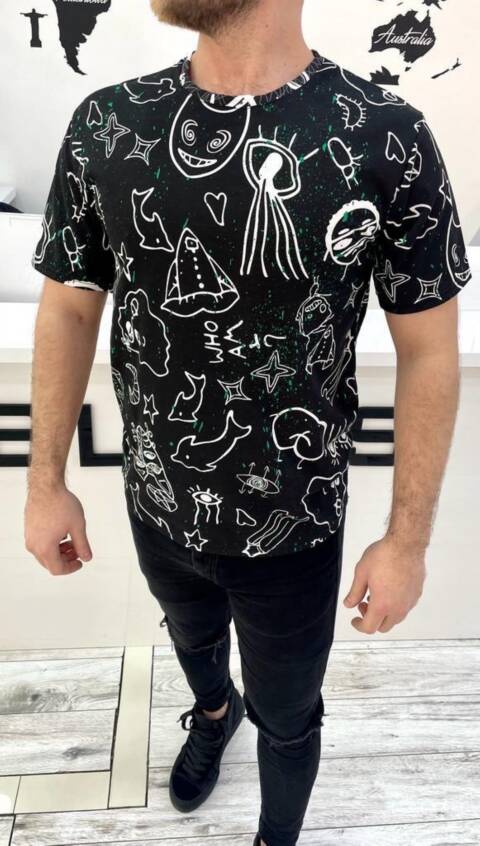 Bluzka męskie 9844 Mix kolor M-2XL (towar tureckie) 1