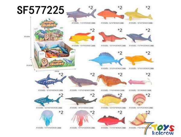 GUMOWYCH ZWIERZATEK SF577225 MIX KOLOR