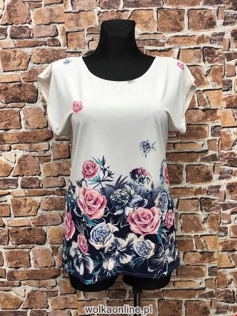 Bluzka damskie 0989 1 kolor 46-54 (towar polskie)
