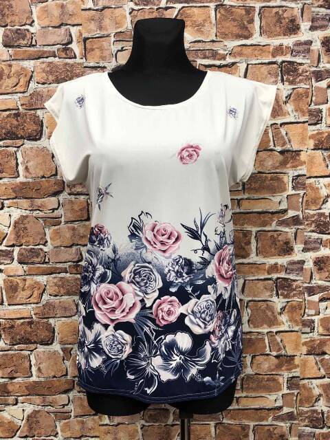 Bluzka damskie 0998 1 kolor 46-54 (towar polskie)