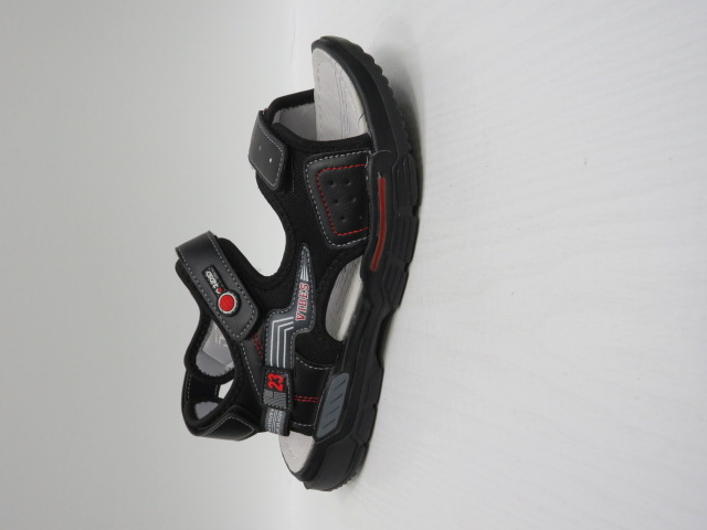 Sandały Dziecięce D930 BLACK/RED 32-37