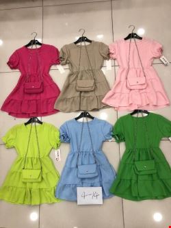 Sukienka dziewczęca 5175 Mix kolor 4-14