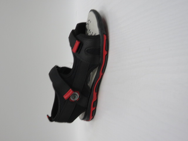 Sandały Dziecięce D961 BLACK/RED 31-36