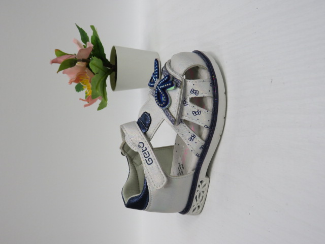 Sandały Dziecięce D910 SILVER/BLUE 22-27