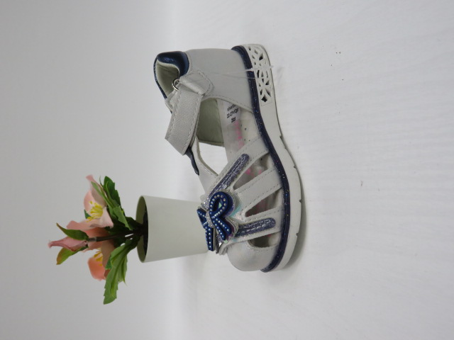Sandały Dziecięce D910 SILVER/BLUE 22-27 1
