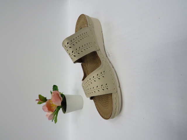 Klapki Damskie 1107 BEIGE 36-41 1