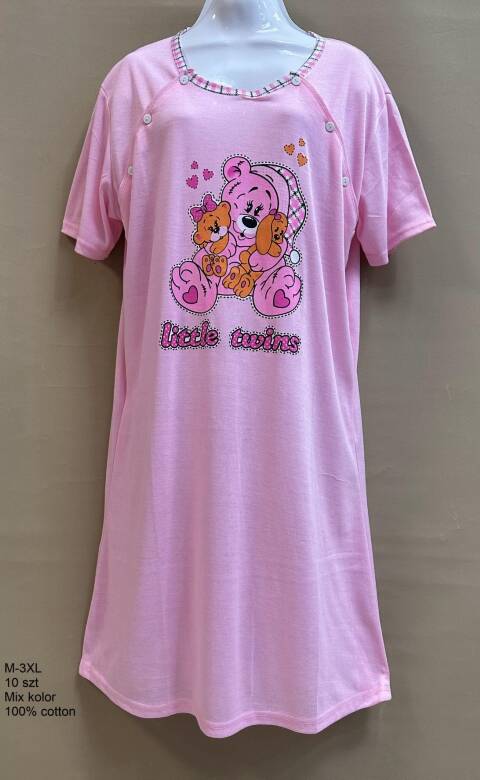 Koszula nocna damskie 6009 Mix kolor M-3XL 1