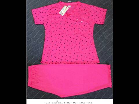 Pidżama  damskie 6028 Mix kolor M-3XL